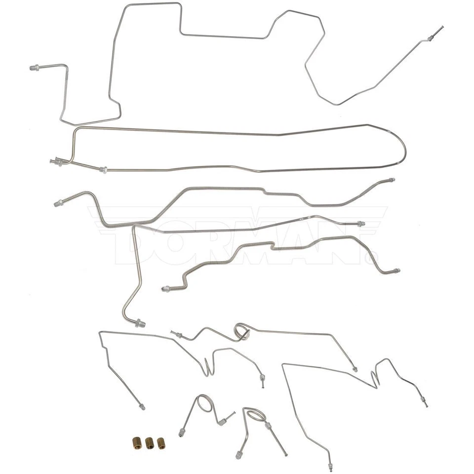 Dorman 919-225 不锈钢刹车线套件 适合 95-98 雪佛兰 GMC 卡车皮卡 — 第 3/4 张图片