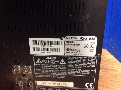 Videology Color TV Monitor 40VM901BWBA - Picture 3 of 4