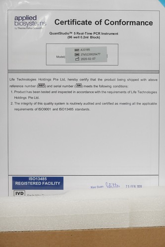 Applied Biosystems QuantStudio 5 Real-Time PCR System 96 pozzetti blocco 0,2 ml *NOS* - Foto 4 di 17