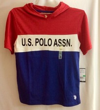  NWT  US POLO ASSN "Marina Blue" Youth L 14/16 Lightweight Hoodie Shirt