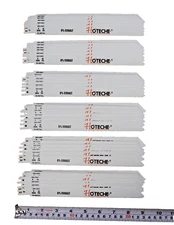 HOTECHE 36-Pack Bi-Metal Cobalt Reciprocating Saw Blades, 9" x 14 TPI