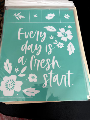 NIP Chalk Couture  Fresh Start - Kickstart  Transfer Size B RETIRED 8.5 x 11