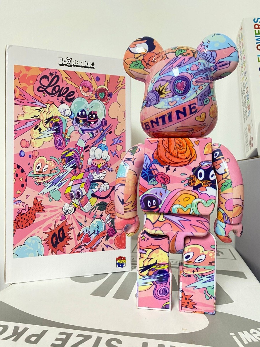 Bearbrick 400% 28cm QQ 520 Valentine Limited Edition Pink Color