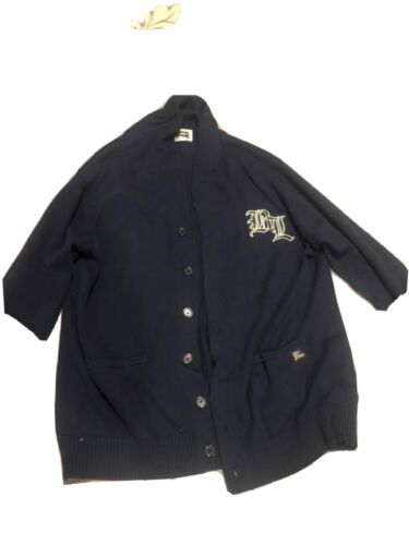 Dark Blue Black Label Cardigan Sweater Size 3XL!!… - image 1