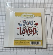 Taylored Expressions YOU ARE LOVED Stamp and Stencil Combo