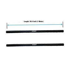 Pair 1 Meter On-Stage Stands Subwoofer Speaker System Black Shaft Poles Steel 