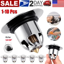 Universal Bathroom Sink Plug Stopper Pop-Up Drain Filter Wash Basin Core Bounce