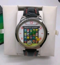David & Goliath Watch Snow Globe Style New In Box - Not Tested - Needs Battery