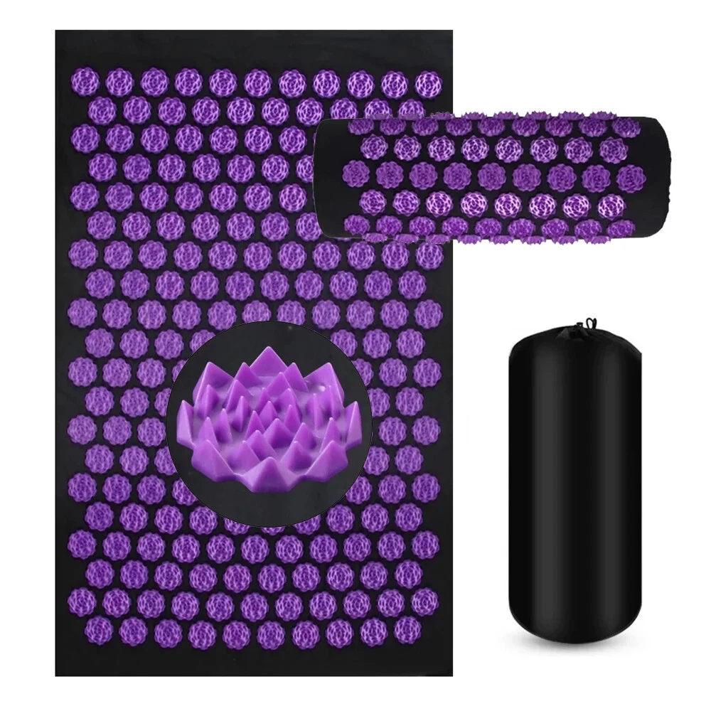 Yoga Mat Cushion Foot Massager Needle Applicator for Pilates Fitness Body Relief