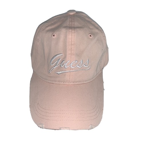 Guess Baseball Cap Hat Pink Denim 