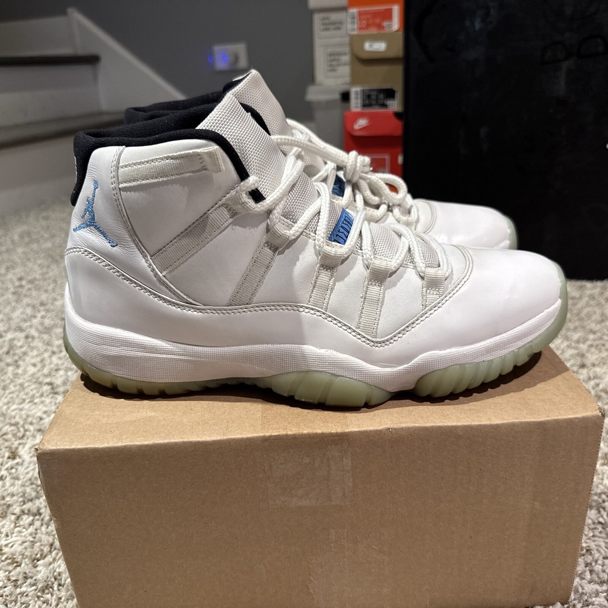Jordan 11 Retro High Legend Blue 2014 size 12 W/ Legend Blue