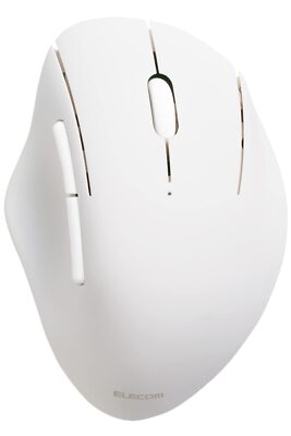 ELECOM Bluetooth Mouse Ergonomic Shape  Silent Click  18-Month Battery Life  200