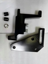 Black A/C Bracket & Idler Pulley for SBC  Serpentine Conversion Kit 8 Ribs