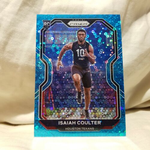 Isaiah Coulter 2020 Prizm Light Blue Disco Prizms Rookie Card #395 #d 40/79  - Picture 1 of 2