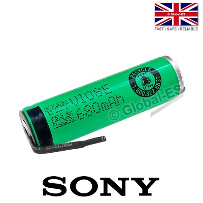 Sony AA/LR6/14500 VR2 wiederaufladbarer Li-Ion-Akku mit Tabbed: Sonicare - 3,7 V 680 mAh