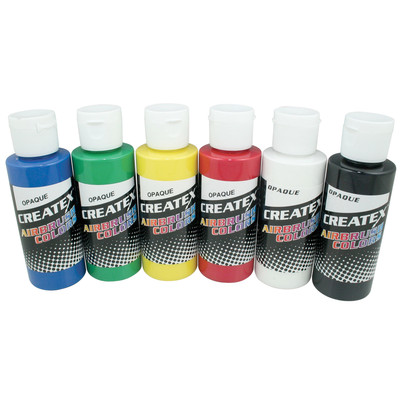 Createx 2 Oz Set Of 6 Opaque Colors