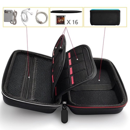 For Nintendo New 3DS XL Hard Shell Carrying Case Portable Travel Cover Pouch Bag - Picture 2 of 12