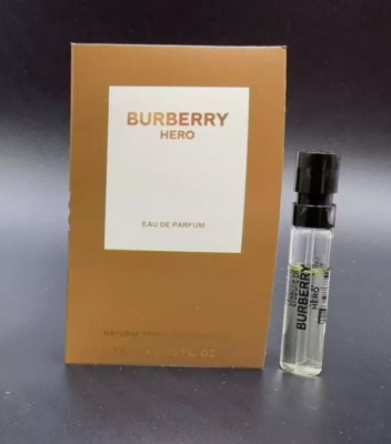 NEW Burberry Hero For Men Eau de PARFUM EDP Sample Spray .05oz/1.5ml