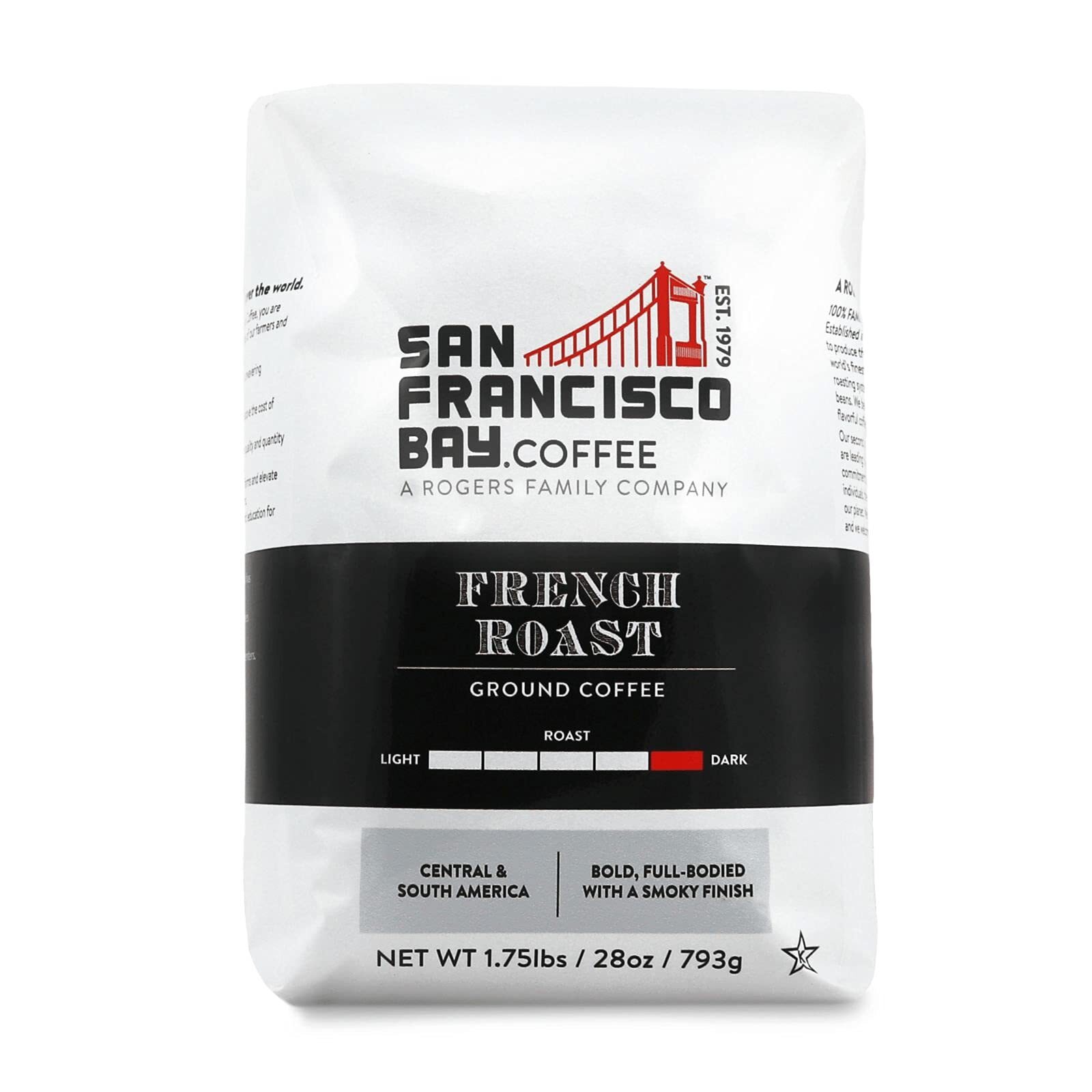 San Francisco Bay French Roast Ground Coffee 28oz Dark Roast Premium Quality