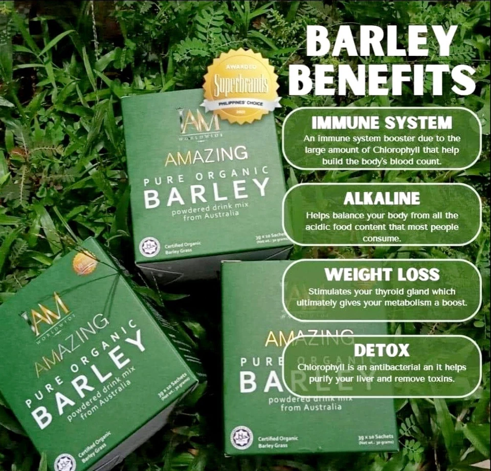 Auténtico I Am Worldwide Amazing Pure Organic Barley 10 sobres/caja (Australia) Foto 3 de 4