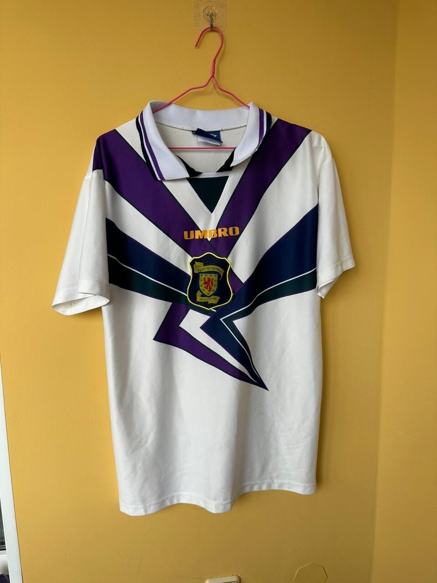 ウェア SFA Scotland 1994/1995 Training Shirt SCOTLAND NATIONAL TEAM 1994/1996 AWAY FOOTBALL SHIRT RETRO