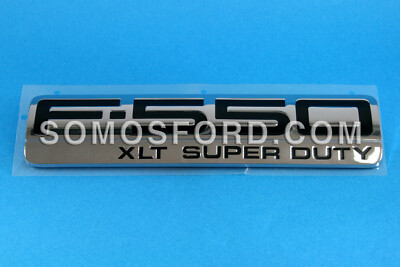 Genuine OEM Ford F-550 XL Super Duty Emblem – Chrome, 5C3Z-16720-RA