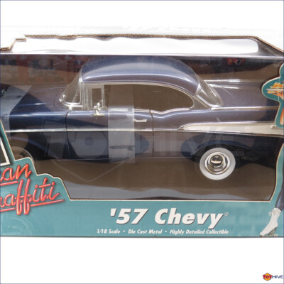 American Graffiti - 1957 57 Chevy blue 2-door Bel Air 1:18 scale