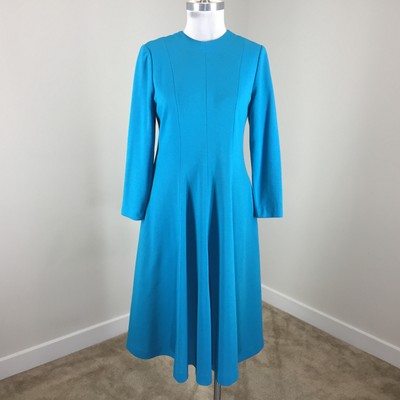 turquoise swing dress