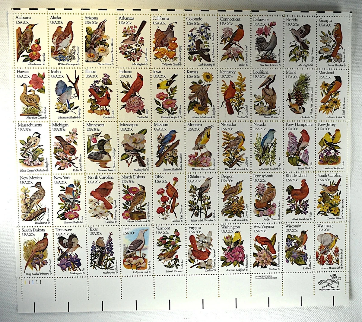 state bird stamps products for sale | eBay