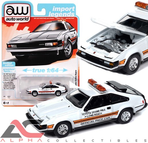 АВТОМИР AWSP166B 1:64 1983 TOYOTA CELICA SUPRA ГРАН-ПРИ ЛОНГ-БИЧ ПЕЙС-КАР 1983 ГОДА ВЫПУСКА