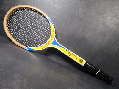 Donnay - Bjorn Borg Yellow - L4 - 4 1/2 - Raquette de tennis raquette en bois - Vintage - Photo 1/4