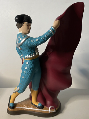 Vintage Atlantic Mold Ceramic Hand Painted Charging Bull and