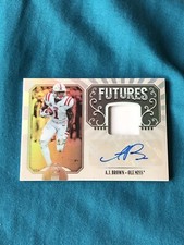 A.J. BROWN 2019 Legacy Football RC FUTURES PATCH AUTO TITANS OLE MISS REBELS 🔥