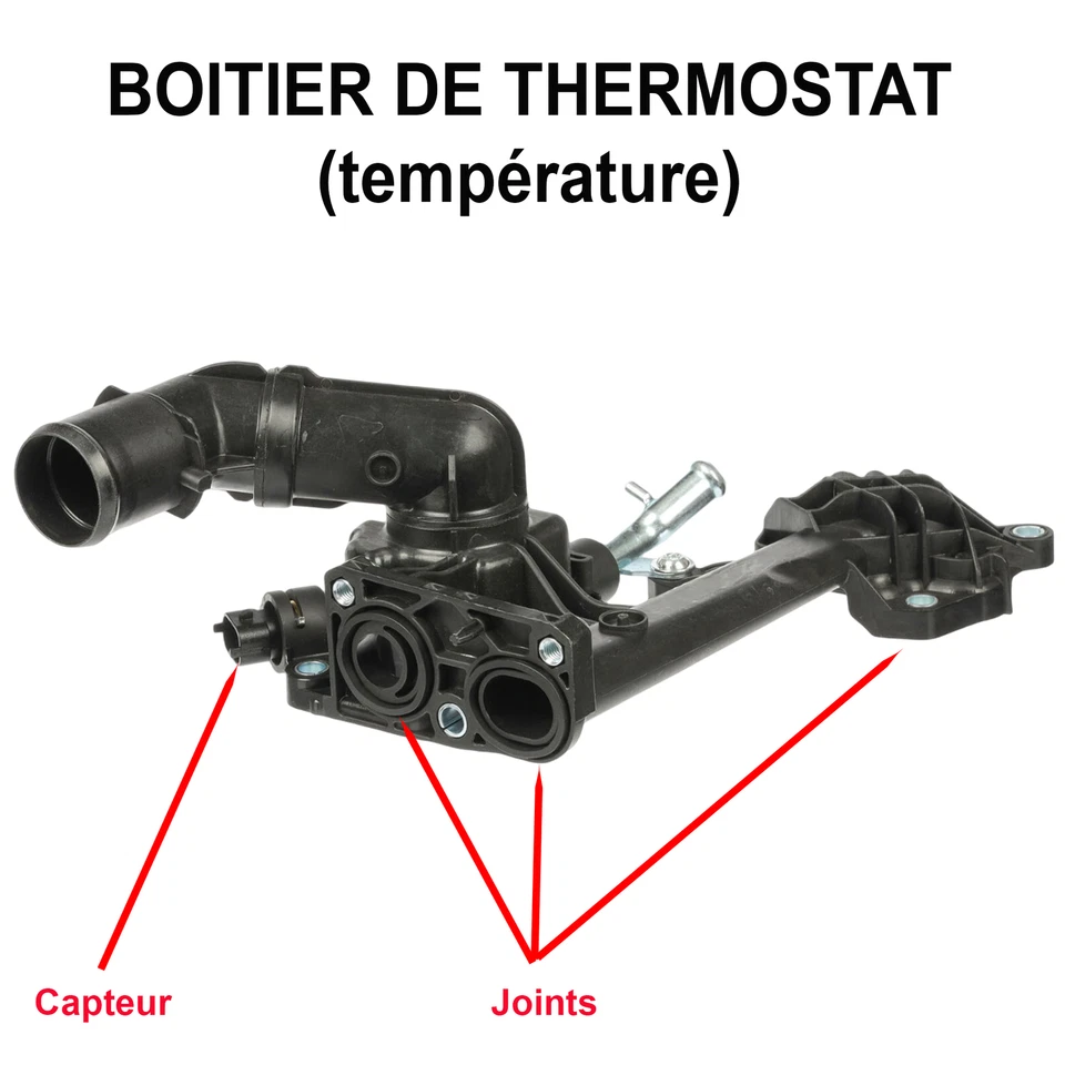 Boitier de Thermostat pour ALFA ROMEO GIULIETTA 1.6 JTDM 55254237 - Photo 2/4