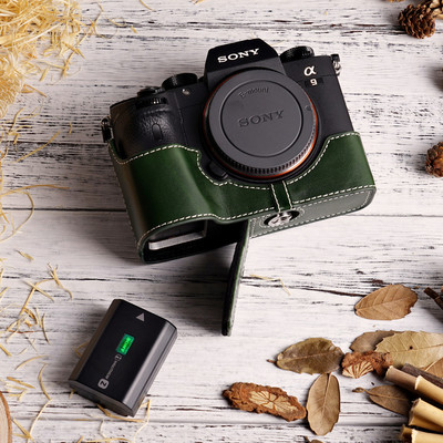 【TP】EZ Access Camera half Case for SONY Alpha a9 ILCE-9 Genuine Leather 