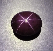 98 Ct 29.5x24.3x12.9 MM Natural 6-Ray Star Purple Red Garnet Star Oval Cabochon