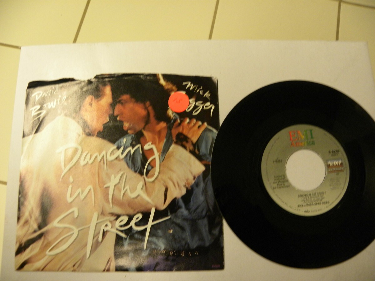David Bowie Mick Jagger Dancing in the Street 45 rpm near mint