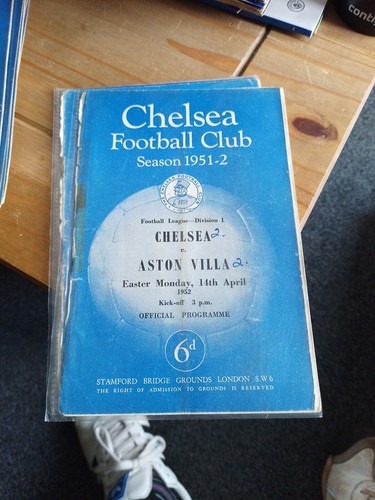 Chelsea Home Football Programmes 1951-52 X 20 - 第 18/20 張圖片