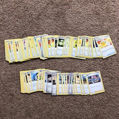 Pokemon card lot 50 random trainer cards item - supporter | eBay