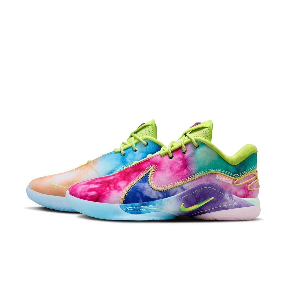 MENS NIKE LEBRON XXII WTM \'WHAT THE MONOPOLY TIE-DYE\' HV8080-300 Size 8.5 M Nike LeBron XXII 22 WTM What The Monopoly Tie Dye Currency  main image 2