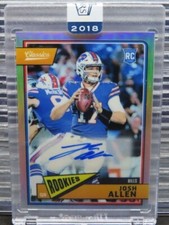 🔥2018 Honors Josh Allen Silver Prizm Classics Auto RC #48/49 Bills Mafia!🏈