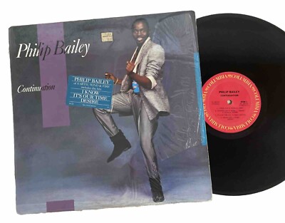 Philip Bailey: Continuation LP 1983 Columbia VG/VG+ In Shrink w/Hype Sticker!