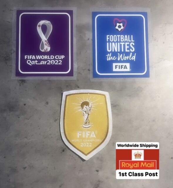 FIFA World Cup Qatar 2022 Sleeve Badge Patch + Winners ARGENITINA Chest Patch