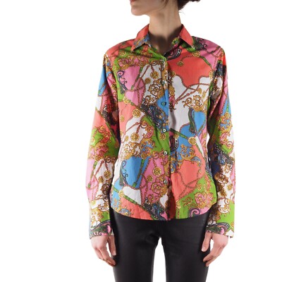 Atelier Gradeur Women's Paisley Multicolor Long Sleeve Blouse Shirt size 40