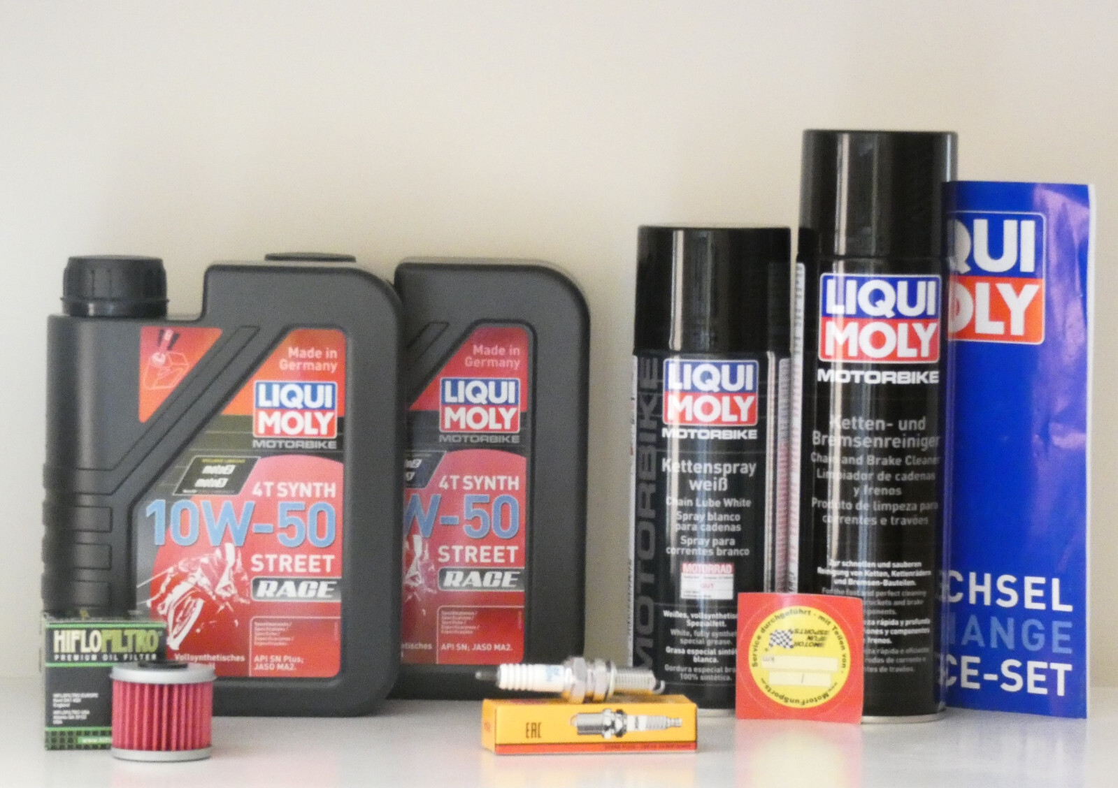 Maintenance Set Husqvarna TE 350 Oil Filter Spark Plug Inspection Service