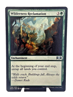 mtg cards like wilderness reclamation [458] [Retro Frame] [Ravnica Remastered] [Foil]  Face to Face Games At the beginning of your end step Wilderness Reclamation 149/259-Ravnica of Allegiance-Reg-