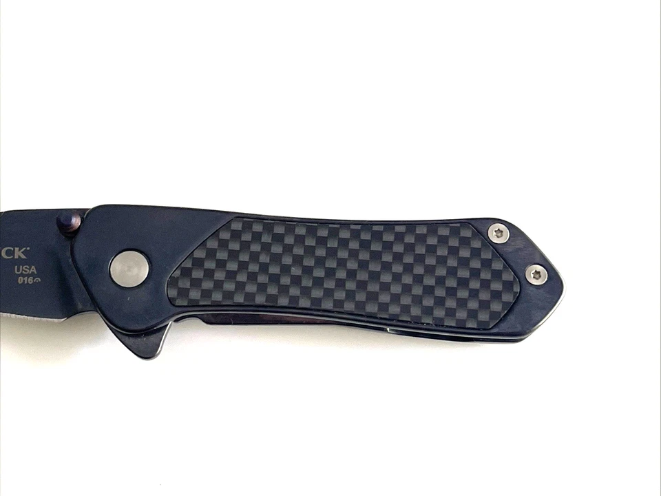 Cuchillo Plegable Buck 016 Lux Pro Fibra de Carbono S30V Bos Tratamiento Térmico EE. UU. Raro Foto 4 de 4