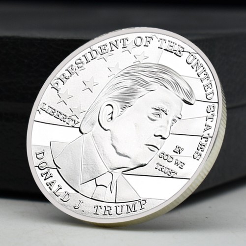 45th Presidenr of The United States Donal J. Trump Silver Plating Coin Souvenir