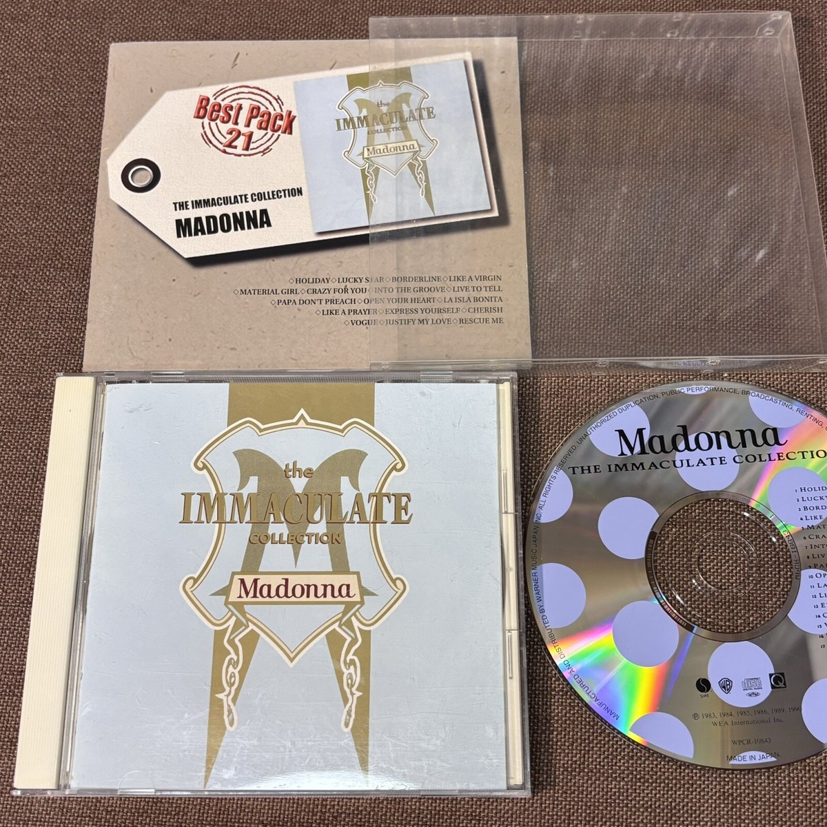 マドンナ The Immaculate Collection ロシア盤 特殊CD マドンナ The Immaculate Collection ロシア盤 特殊CD madonna