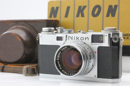 [Presque comme neuf dans son boîtier] télémètre Nikon S2 Nikkor S.C 50 mm F1,4 du JAPON - Photo 1/12